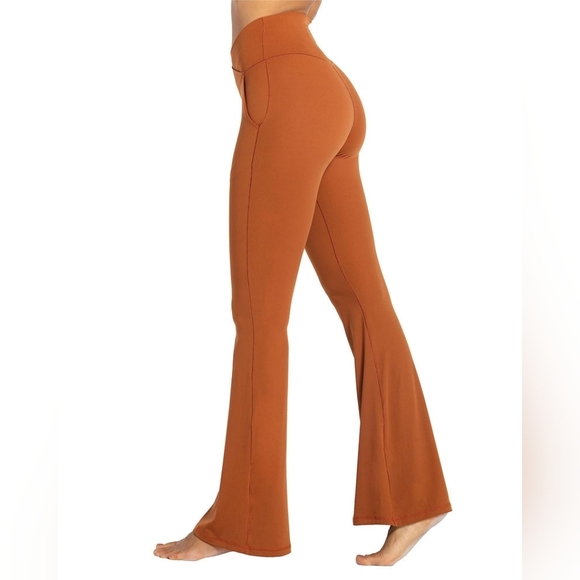 Sunzel Flare Leggings, Crossover Yoga Pants with Tummy Control, High Waisted M - Picture 1 of 6